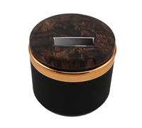 COAECJ Auto Posacenere per M-ercedes Ben z W124 W108 W213, Portatile Senza Fumo Posacenere Autoestinguente de Antiodore Mozziconi di Sigarette Pattumiera, Interni Accessori,Wood Grain