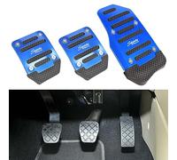 COAECJ Pedaliera Auto per Citroen DS3, Acciaio Inox Antiscivolo Pedale del Freno del Carburante Frizione Coperchio del Pedale, Interior Accessori, Manual Transmission- Blue