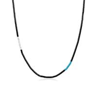 COAI Collana da Uomo e da Donna con Perline Heishi di Onice 55cm