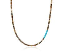 COAI Collana Unisex con Perline Heishi di Diaspro Picasso 65cm