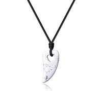 COAI Pendente Dente di Lupo Stilizzato in Howlite