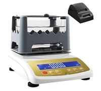 COAKUE Kit Completo per l'analisi e Il Test della densità dei Metalli preziosi, rilevatore del Contenuto di purezza dell'oro, Tester del Valore K dell'oro, rilevatore di carati 1200K+Printer