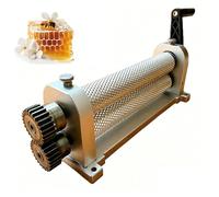 COAKUE Mulino Manuale a rulli per la Produzione di Fogli cerei in Cera d'api, Rullo per Cera d'api da 280 mm, pressa Portatile per Cera d'api, Attrezzi per Apicoltura per la Produzione di favi 4.9mm