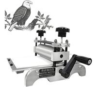 COAKUE Pressa per Incisione Manuale, pressa da Tavolo con Altezza del Rullo Regolabile per Stampa su Carta, Rilievo su Blocchi di Legno e calcografia per Artigiani Fai da Te e Piccoli studi