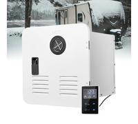 COAKUE Scaldabagno Senza Serbatoio per Camper, Doccia istantanea, CC 12 V, Max 3,9 GPM, con Porta Nera da 15 x 15 Pollici e Telecomando, Ideale per l'uso Quotidiano dei camperisti White