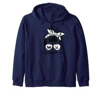 Coal Miners Wife Life Messy Bun Occhiali per Capelli Felpa con Cappuccio