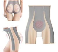 COALHO High Waisted Tummy Control Pants, Fiber Restoration Shaper, Seamless High Waisted Tummy Control Body Shaper (Skin Color + Skin Color,M)