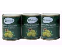 Coaliment Olive Ripiene, Confezione 3 Lattine, 150g Peso Sgocciolato Cadauna