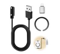 coalwop Kit di accessori per registratore vocale per registratore AI PLAUD Note - Cavo di ricarica magnetico a 4 pin da 7,62 mm, anello magnetico e adattatore USB-C - Set di backup per registratori