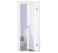 COAOC Magnetica per Zanzariera, Zanzariera Porta Finestra Ultra Silenzioso per Porte d'Ingresso,Porte, Cortili - Bianco 95x240cm(37x94inch)
