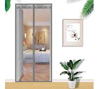 COAOC Zanzariera Magnetica 170x240cm, Zanzariera Porta Finestra Chiusura Automatica per Ingresso,Porte, Cortili - Grigio
