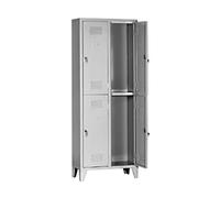 Armadio spogliatoio multiplo in metallo a 4 posti misura 69x50x180 Con Serratura