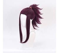 Coaroad LOL KDA Akali Parrucche Cosplay Akali The Rogue Assassin Capelli sintetici Nuova pelle Cosplay Copricapo Capelli lunghi viola per le donne Parrucche taglia unica