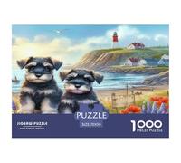 Coast Schnauzer Jigsaw Puzzle,1000 Pezzi Classici, Per Adulti E Bambini Da 14 Anni E Più Giochi Del Cervello Sfida Impossibile - Decorazione Della Casa 70x50cm/1000pcs