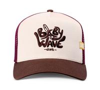 Coastal HFT Baby Wave Trucker Cap Creme/Marrone Basecap Kappe Ricamo Beach Neu