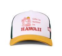 Coastal Cappello Trucker Hawaii HFT Bianco/Oro/Oliva Nuovo
