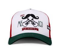 Coastal Hft Cappello Messicana Baffo Bianco/Green Messico Chitarra Trucker Cap