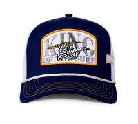 Coastal Hft King da Surf Trucker Cap Navy/Bianco Berretto Baseball Rete Beach