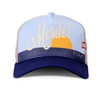 Coastal Hft Merde Trucker Cappello Retato Blu Berretto Rete Basecap Spiaggia Fun