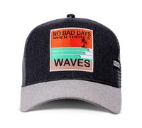 Coastal Hft No Bad Giorni Trucker Cap Black/Grigio Baseball Berretto Rete Beach