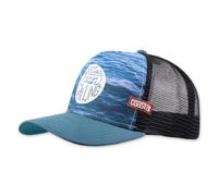Coastal HFT Ocean Calling Cappellino Trucker Blu Mesh Basecap