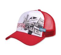 Coastal Hft Surf & Cars & Chicks Deep Red Trucker Cappello Retato Spiaggia