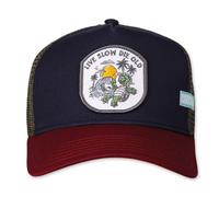 Coastal HFT Trucker Cap LSDO Navy/Wine Basecap Meshcap Live Slow Die Old