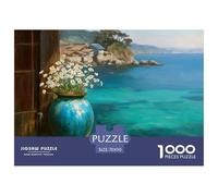 Coastal Landscape Painting Well Made Cardboard Pieces Excellent for Brain Exercise, Memory Improvement And Mental Relaxation at Home 70x50cm/1000pcs