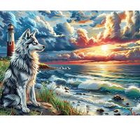 Coastal Lighthouse Seascape Rompicapo 1000 Pezzi Cinque Terre Per Famiglie Radiant Whimsical Menagerie Cartone Spesso Senza Polvere Per Riunioni Familiari Da Passatempo Con Poster Incluso 1000 PCS