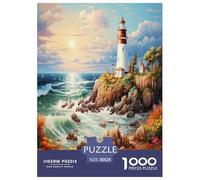 Coastal Lighthouses Jigsaw Puzzle Impossibili 1000 Pezzi Decorazione Per La Casa. Giochi Rilassamento E Intelligence Per Adulti E Ragazzi Da 14 Anni 38x26cm/1000pcs