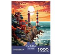 Coastal Lighthouses Jigsaw Puzzle Impossibili 1000 Pezzi Decorazione Per La Casa. Giochi Rilassamento E Intelligence Per Adulti E Ragazzi Da 14 Anni 38x26cm/1000pcs