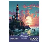 Coastal Lighthouses Jigsaw Puzzle Impossibili 1000Pcs Decorazione Per La Casa. Giochi Rilassamento E Intelligence Per Adulti E Ragazzi Da 14 Anni 38x26cm/1000pcs