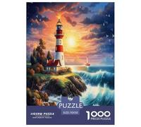 Coastal Lighthouses Jigsaw Puzzle Impossibili 1000Pcs Decorazione Per La Casa. Giochi Rilassamento E Intelligence Per Adulti E Ragazzi Da 14 Anni 70x50cm/1000pcs