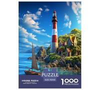 Coastal Lighthouses Jigsaw Puzzle Impossible 1000 Pezzi Decorazione Per La Casa. Giochi Rilassamento E Intelligence Per Adulti E Ragazzi Da 14 Anni 70x50cm/1000pcs