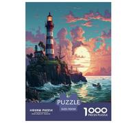 Coastal Lighthouses Jigsaw Puzzle Impossible 1000 Pezzi Decorazione Per La Casa. Rilassamento E Intelligence Per Adulti E Ragazzi Da 14 Anni 70x50cm/1000pcs
