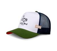 Coastal Hft Surfing Bird Trucker Cap Bianco / Oliva Basecap Berretto Rete Surf