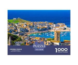 Coastal Town Scenery Smooth Surface Excellent Hobby Gift, Adults, Teenagers And Puzzle Enthusiasts 52x38cm/1000pcs