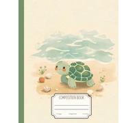 Coastal Turtle Composition Book: College Ruled Notebook for School, Journaling and Writing | Soft Nature Aesthetic Cover | 110 Pages | 7.5” x 9.25”