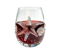 Coastal Wine Glass - Stemless Cocktail Glassware | Handcrafted Design