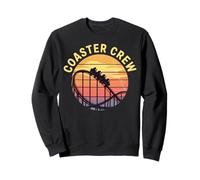 Coaster Crew Looping Sunset Roller Coaster Felpa