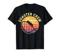 Coaster Crew Looping Sunset Roller Coaster Maglietta
