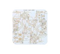 Coasters For Drinks - Non Slip Circuit Board | Mug Mat Set, Creative Fiberglass Table Coasters, Protective Drink Pads With/for Coffee Drink Bar Desk Home Room Kitchen Dining Room Bedroom