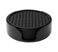 Coasters Silicone - Tappeto Anti -slip, Cuscinetti Rotondi, 6 Pezzi Design Rotondo Con Supporto | Rabuster Non Slip Riutilizzabili Per Tavolo Da Pranzo Cucina Bar Bar Per Ufficio Decorazione Di