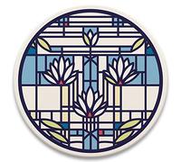 CoasterStone TRFLW2068 Frank Lloyd Wright Waterlilies - Sottopentola in pietra, multicolore
