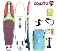 COASTO Air Surf 8' Tavola Da Surf Gonfiabile Wellenreiten Con Finne Fisse 244