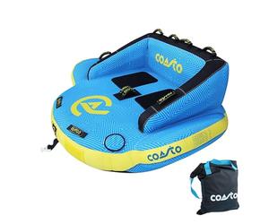 Coasto, Boxer 2, Divano Da Traino, Azzuro/Nero/Giallo, 2P, Unisex-Adult