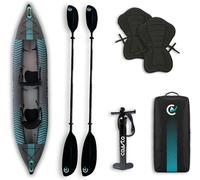 COASTO Liberty Kajak Gonfiabile 2 Persone Drop-Stitch Set Inkl. Paddel Sit