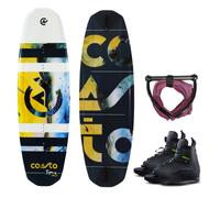 COASTO Topaz 140 Pacchetto Wakeboard Flex Hantel Maze Attacco 40-46
