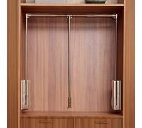 Coat Hanger for Wardrobe Rail - Adjustable Cross Bar, Supports Up to 15kg, Automatic Buffering, Space-Saving Design