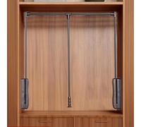 Coat Hanger for Wardrobe Rail - Adjustable Cross Bar, Supports Up to 15kg, Automatic Buffering, Space-Saving Design